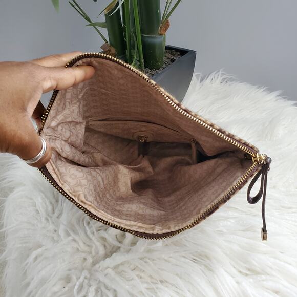 Charming Charlie Leopard Print Fabric Clutch - Picture 4 of 8